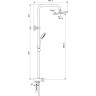 Душевая стойка со смесителем VIDIMA BALANCE BA274AA